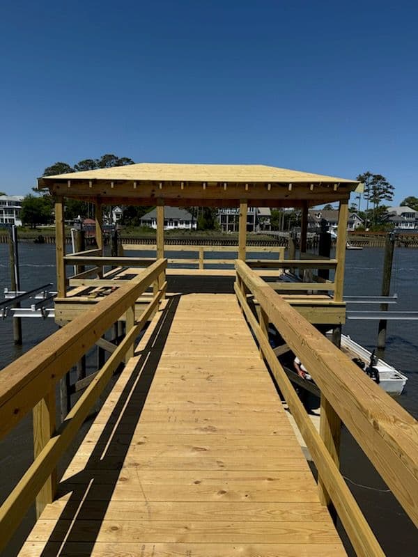 Beautiful Oak Island Dock for Ultimate Waterfront Fun